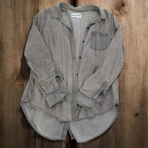 Zadig & Voltaire Gray Casual Button Down Shirt